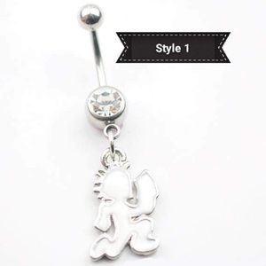 14G ICP (Insane Clown Posse) Belly Button Ring